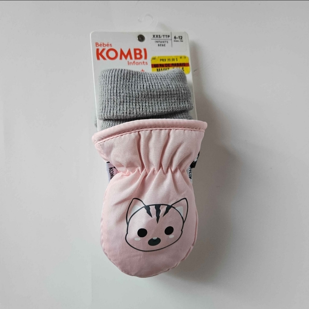 6-12m Kombi baby mittens